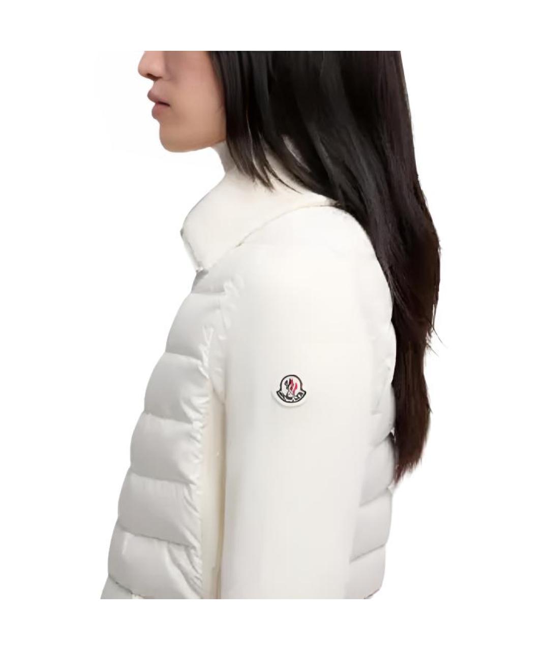 MONCLER Белый пуховик, фото 2