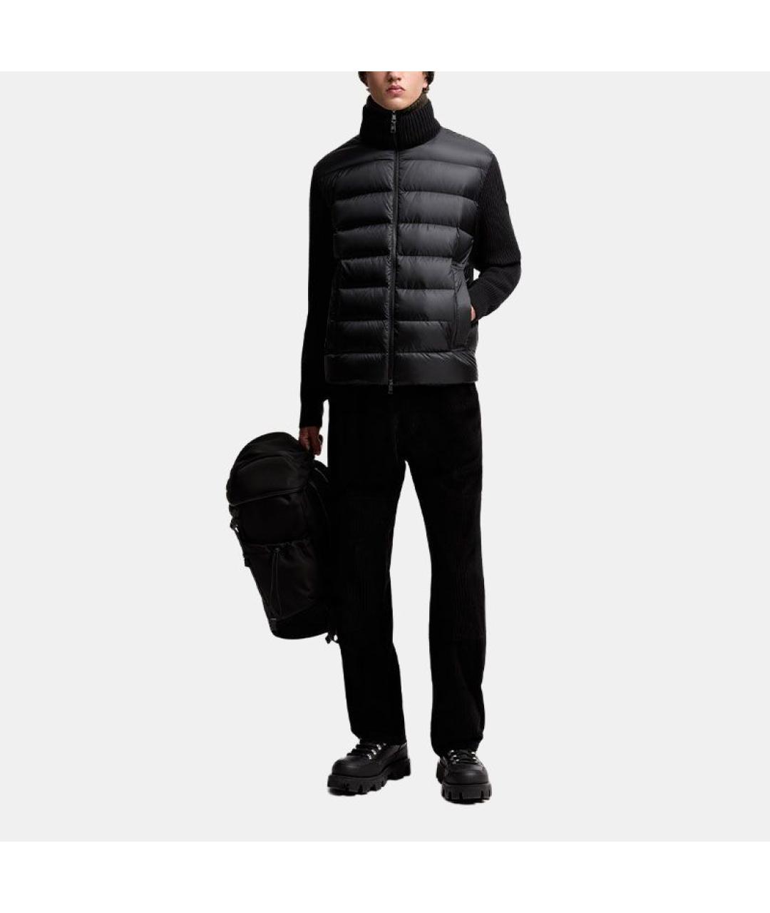 MONCLER Черная куртка, фото 2