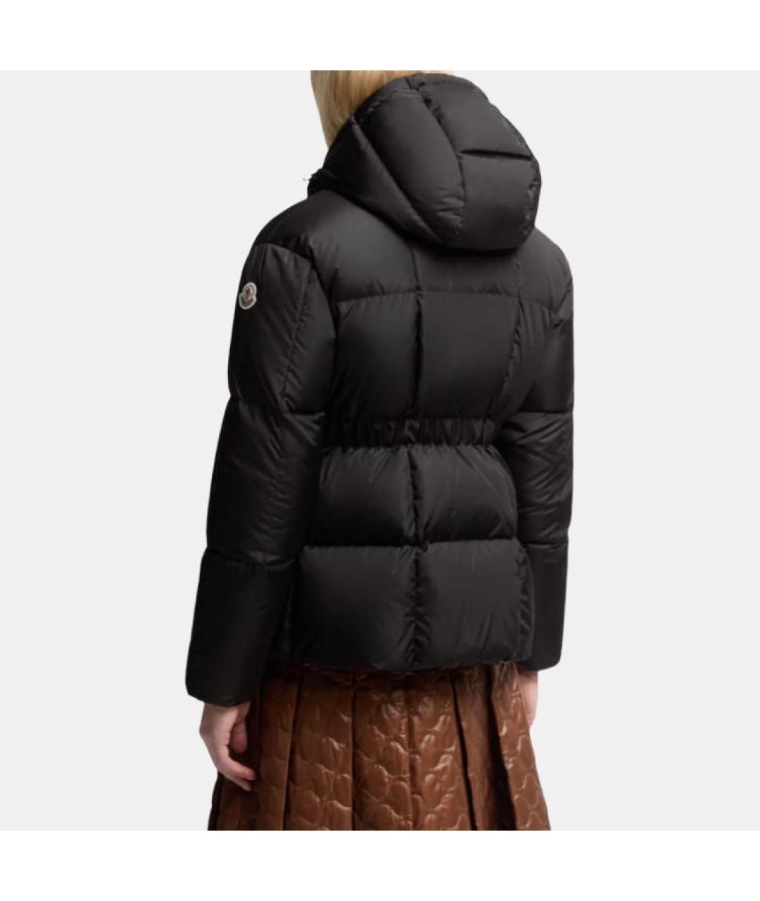 MONCLER Черный пуховик, фото 4