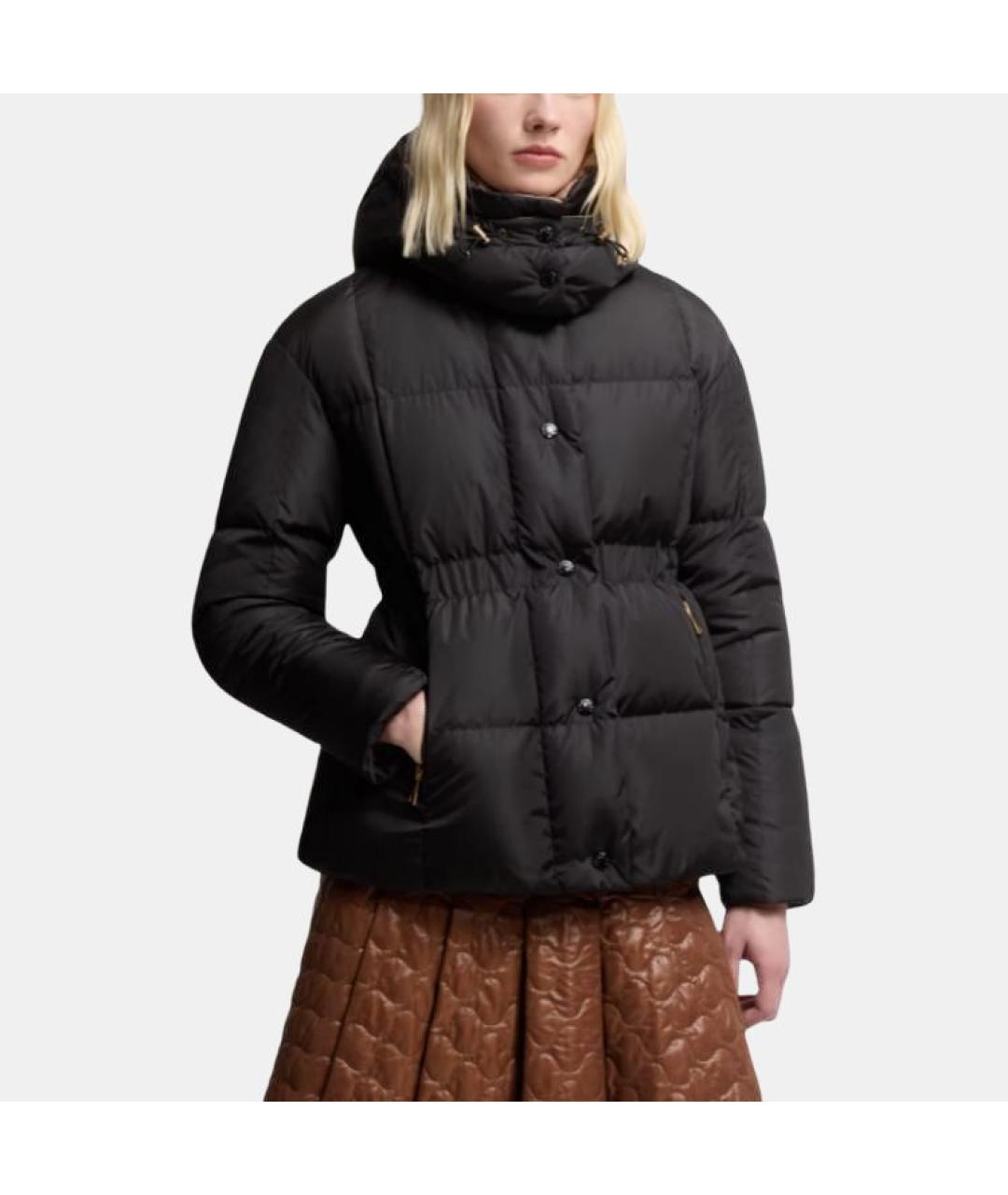 MONCLER Черный пуховик, фото 2
