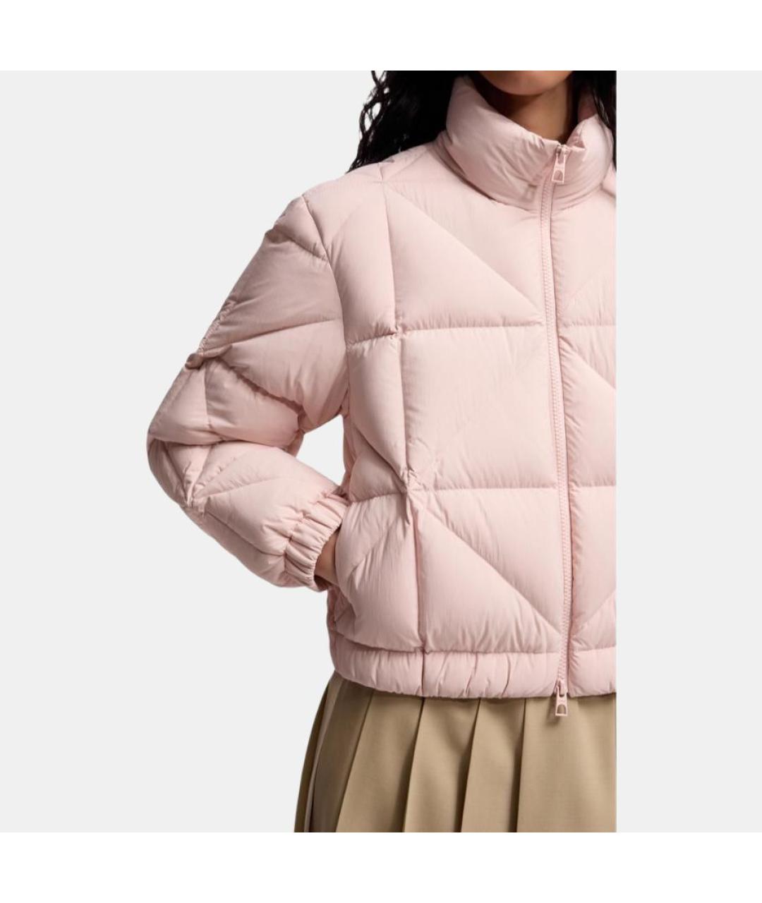 MONCLER Розовый пуховик, фото 5