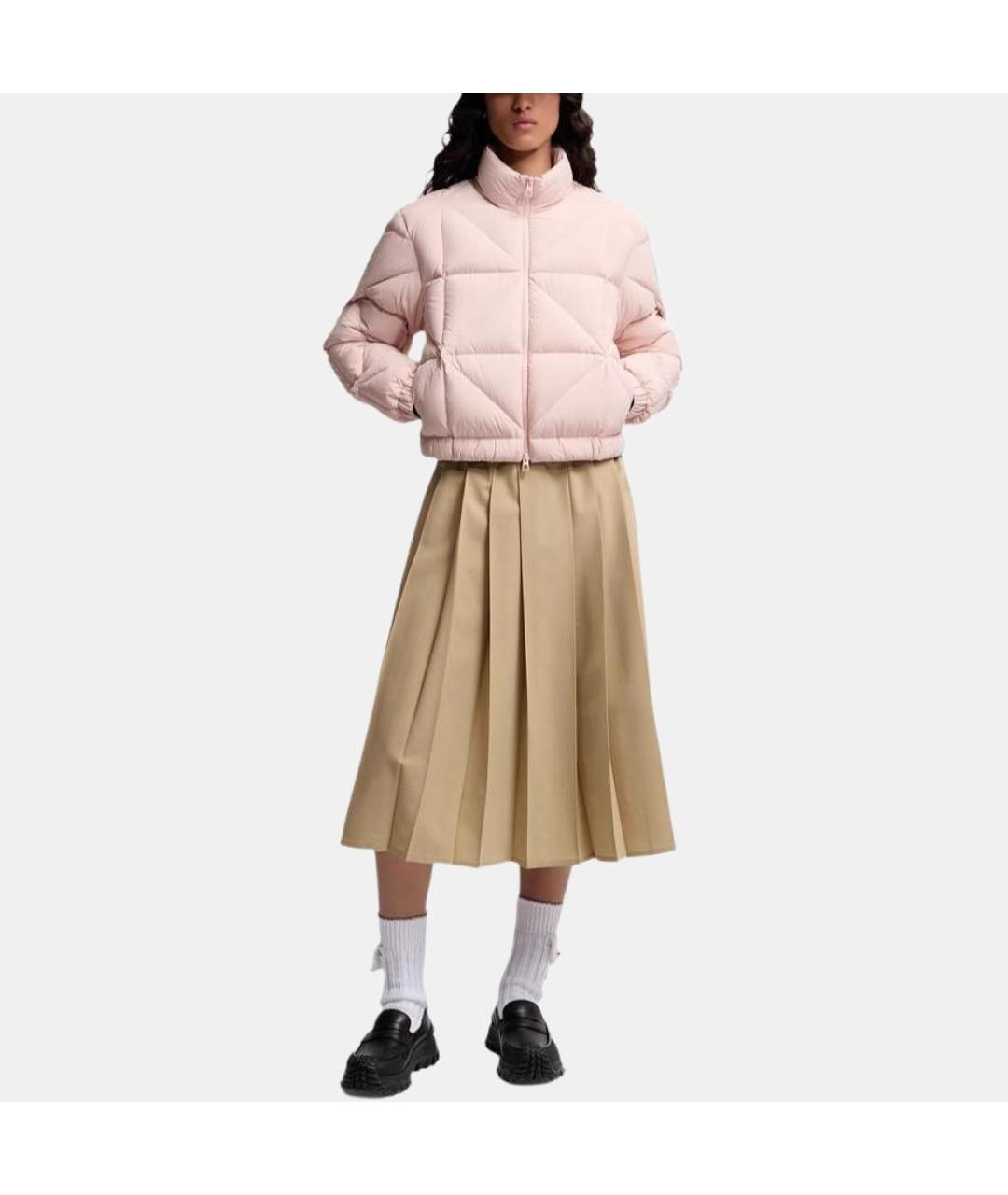 MONCLER Розовый пуховик, фото 2