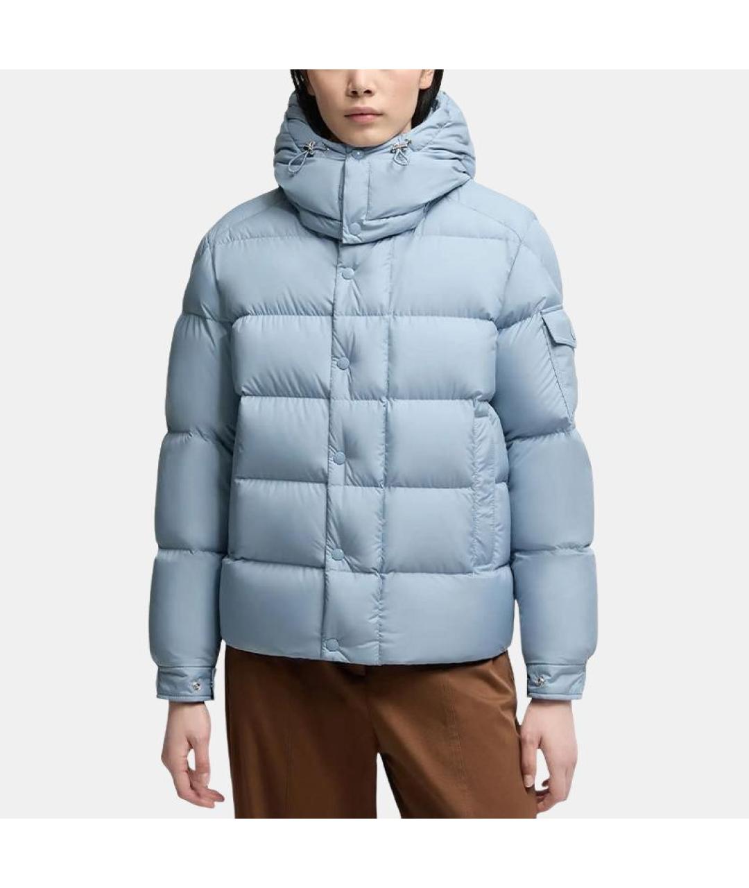 MONCLER Голубой пуховик, фото 2