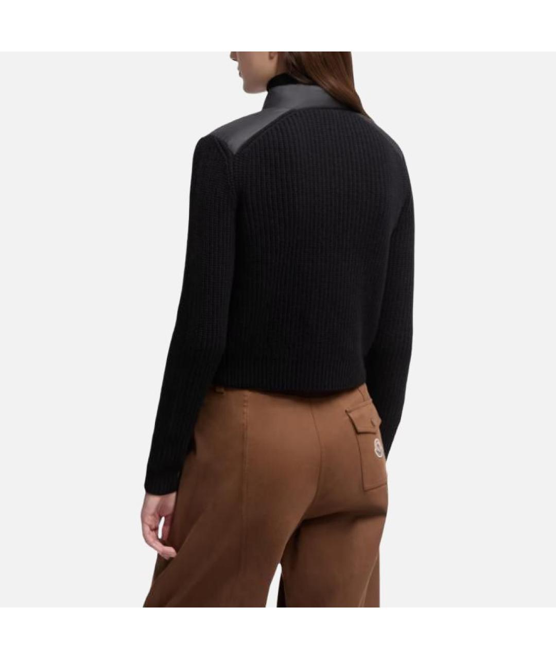 MONCLER Черный пуховик, фото 2