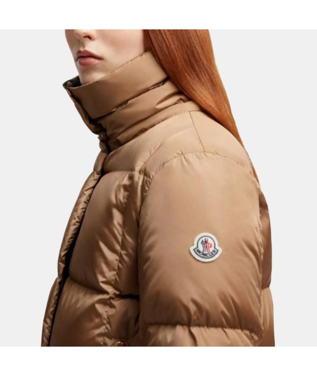 MONCLER Бежевый пуховик, фото 5