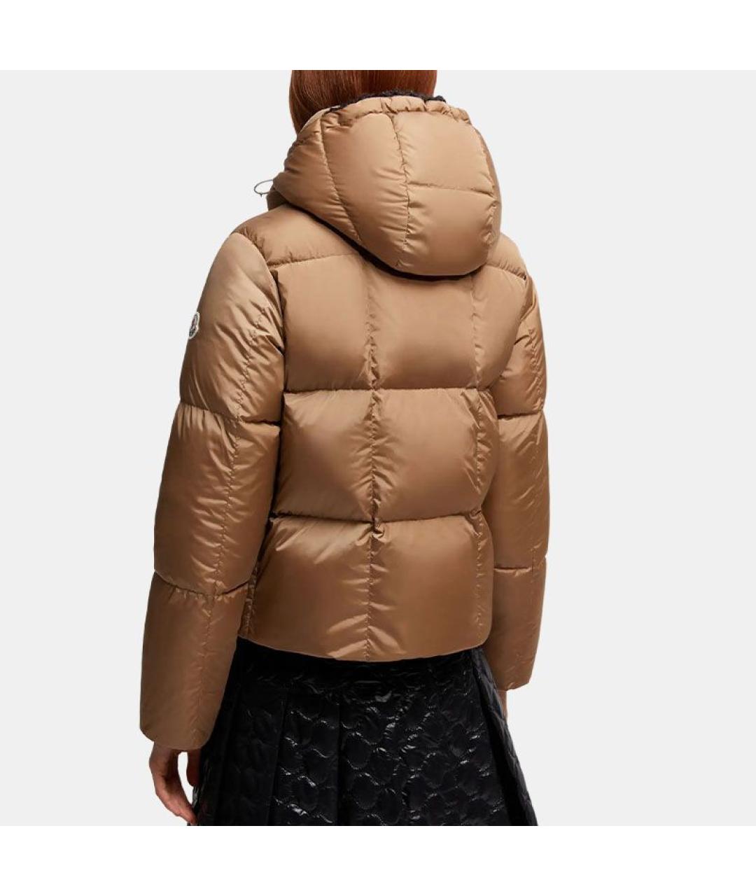 MONCLER Бежевый пуховик, фото 4