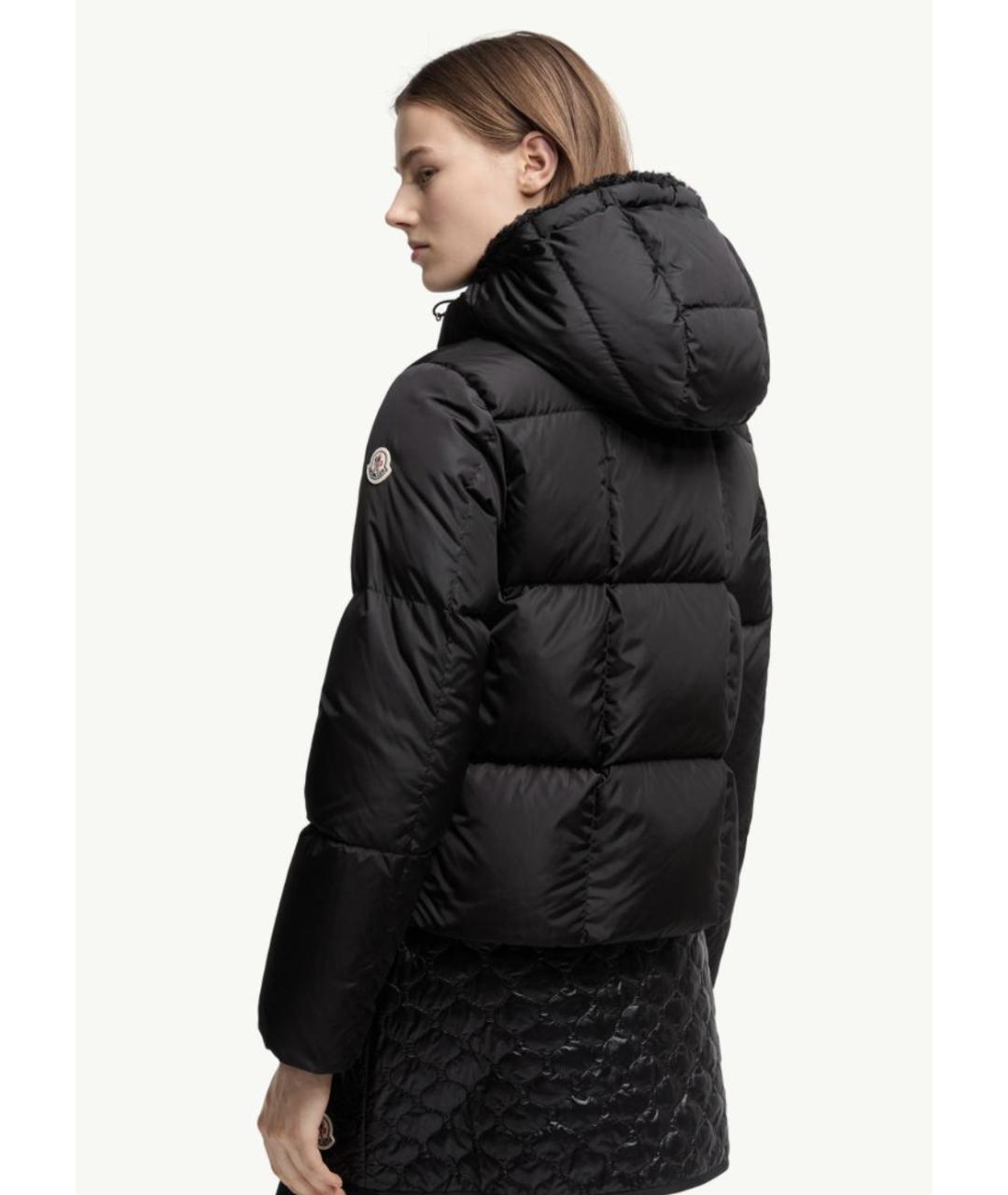 MONCLER Черная полиамидовая куртка, фото 3