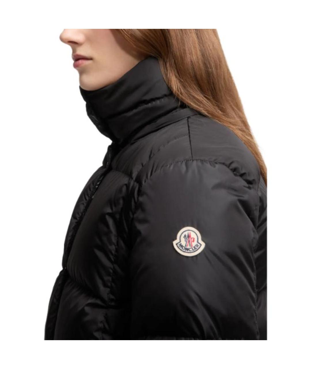 MONCLER Черная полиамидовая куртка, фото 2