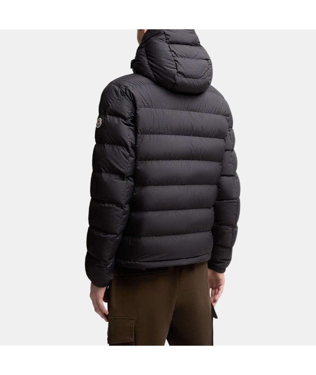 MONCLER Черный пуховик, фото 3