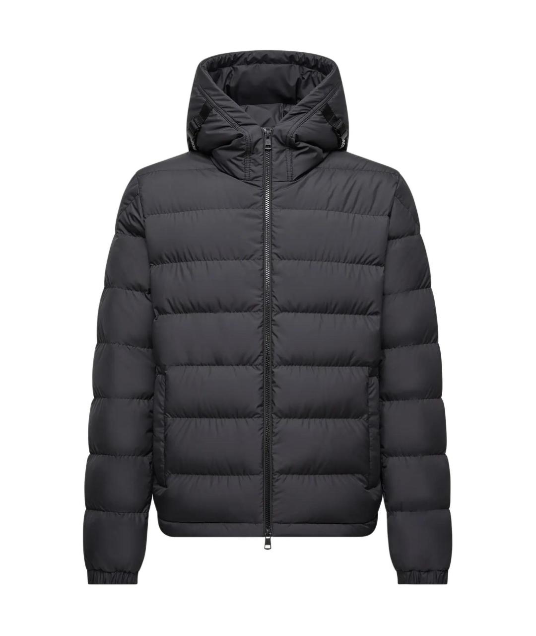 MONCLER Черный пуховик, фото 1