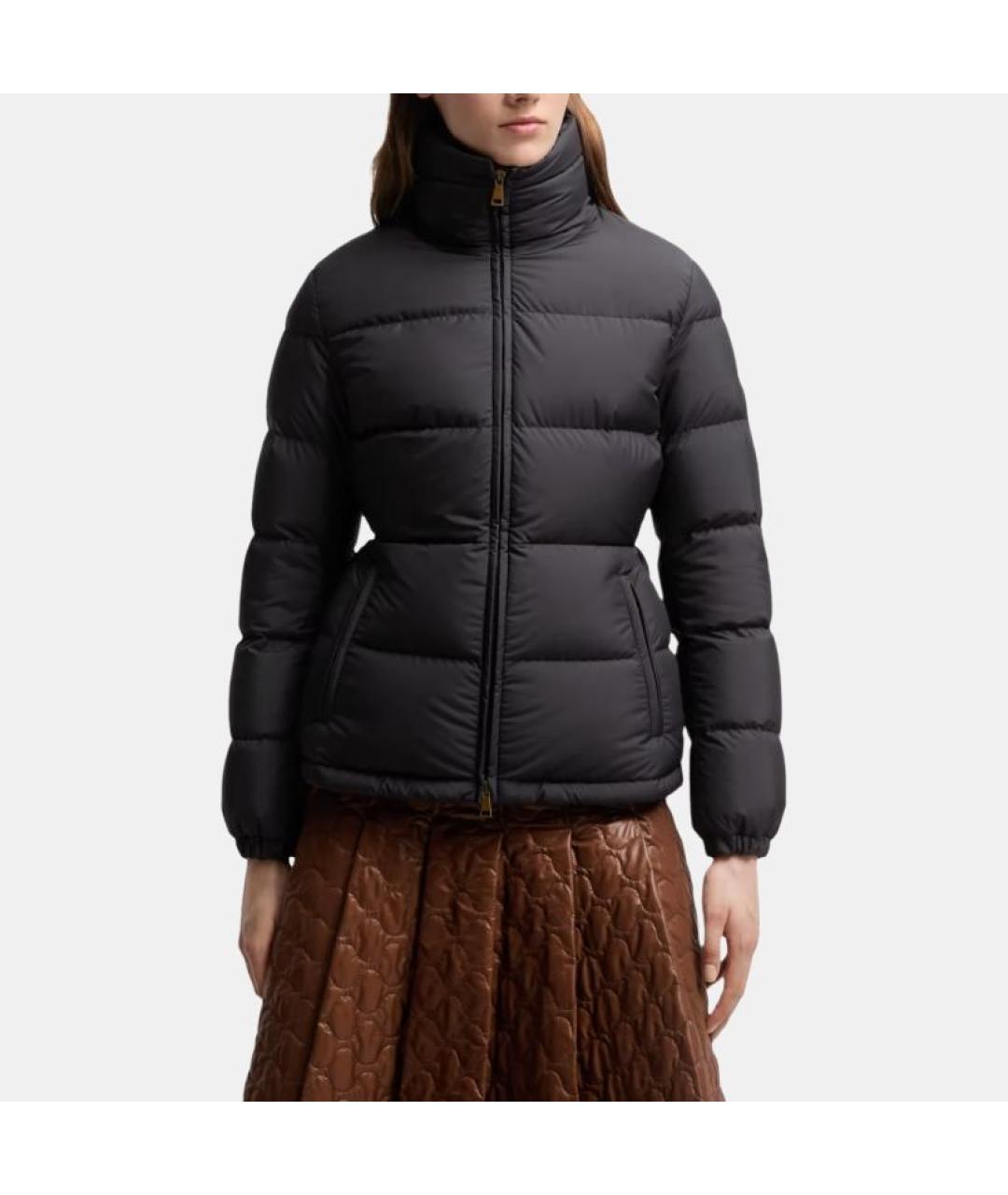 MONCLER Черный пуховик, фото 3