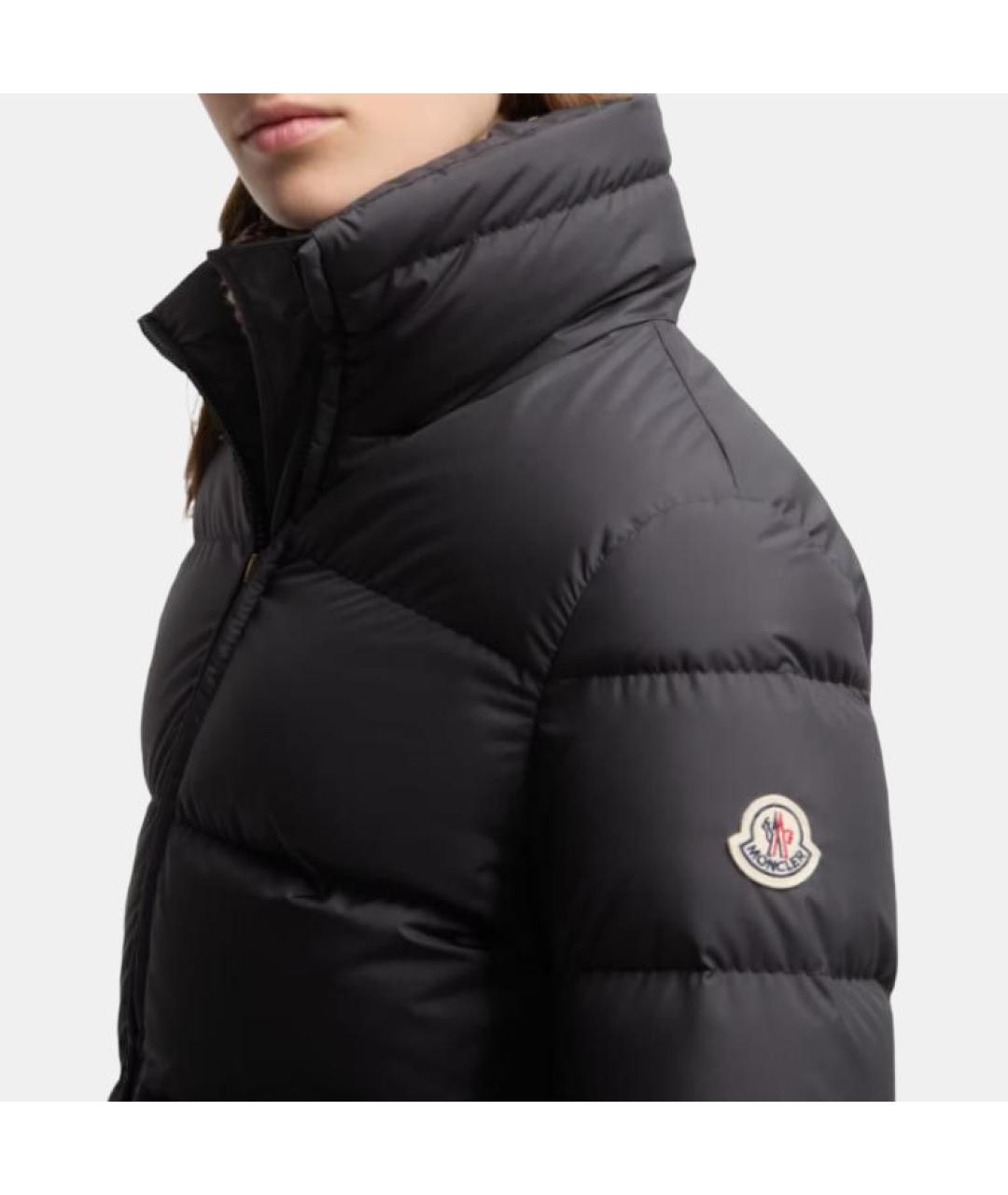 MONCLER Черный пуховик, фото 5