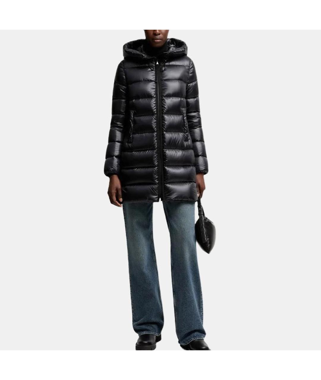 MONCLER Черный пуховик, фото 2