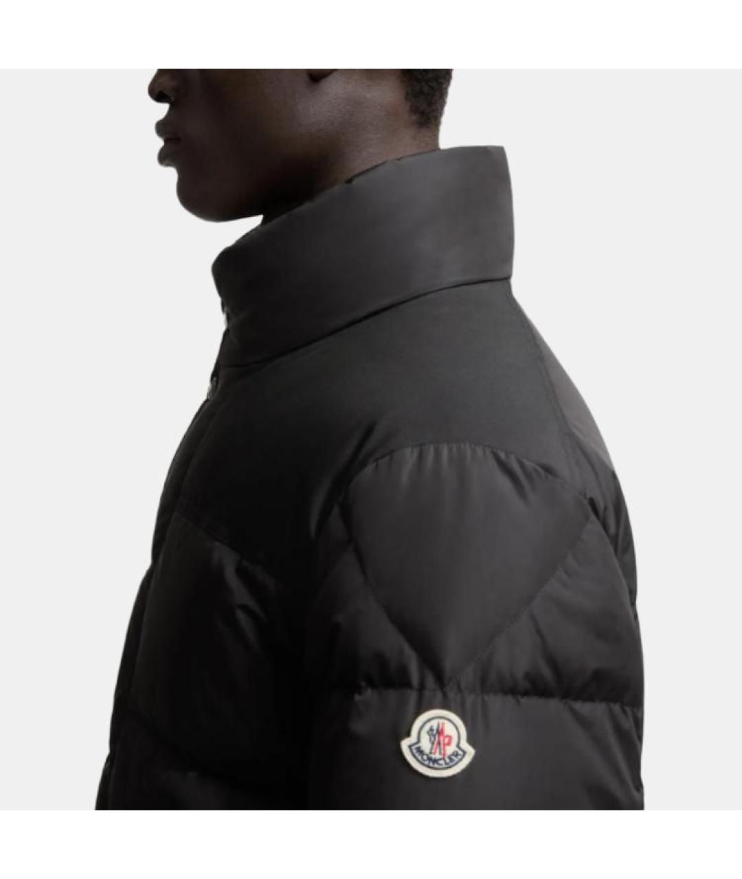 MONCLER Черный пуховик, фото 5