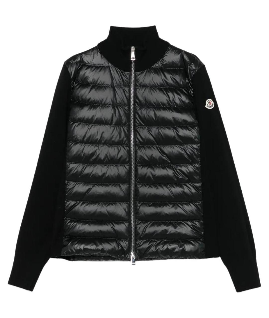 MONCLER Черный пуховик, фото 1