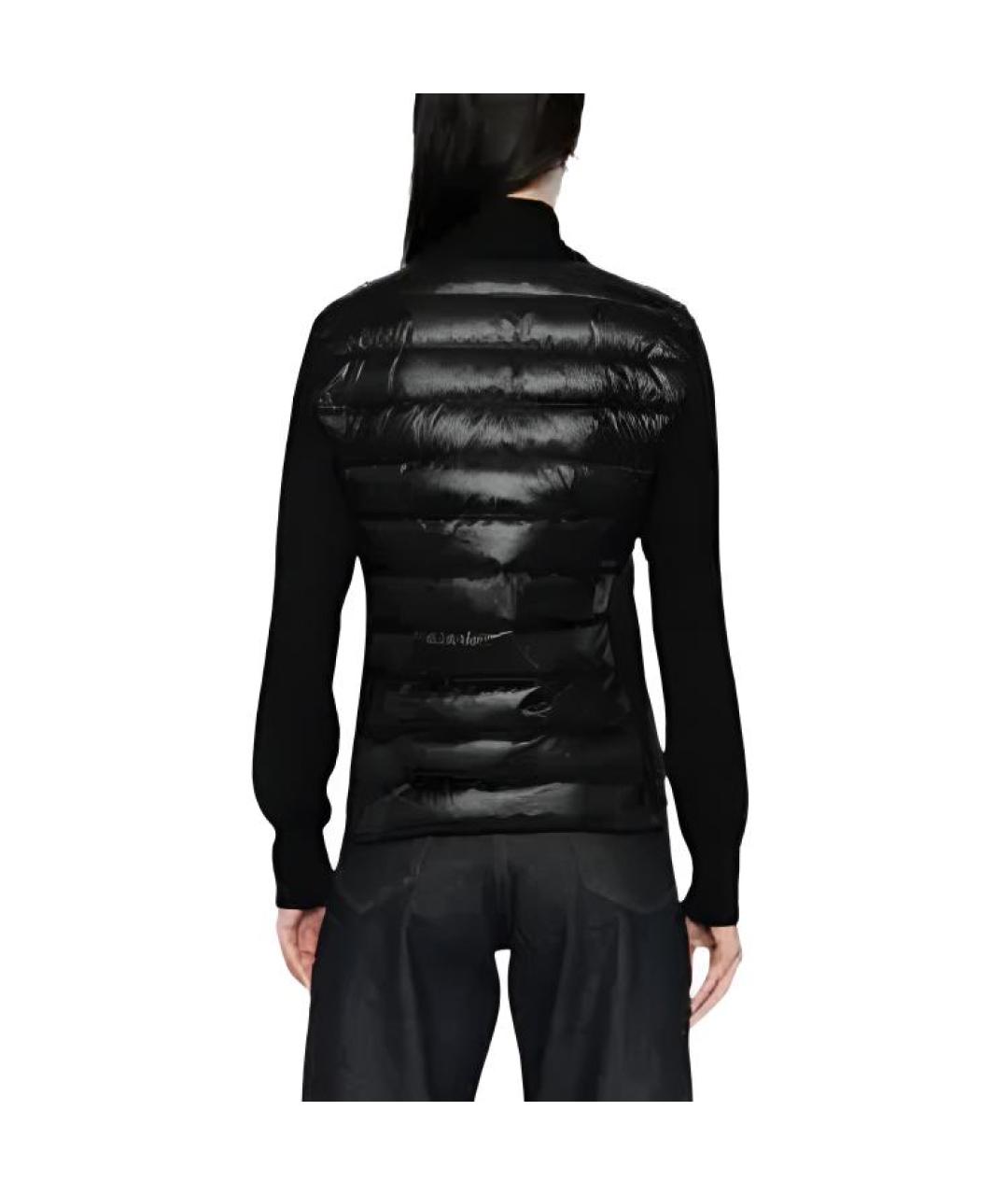 MONCLER Черный пуховик, фото 3