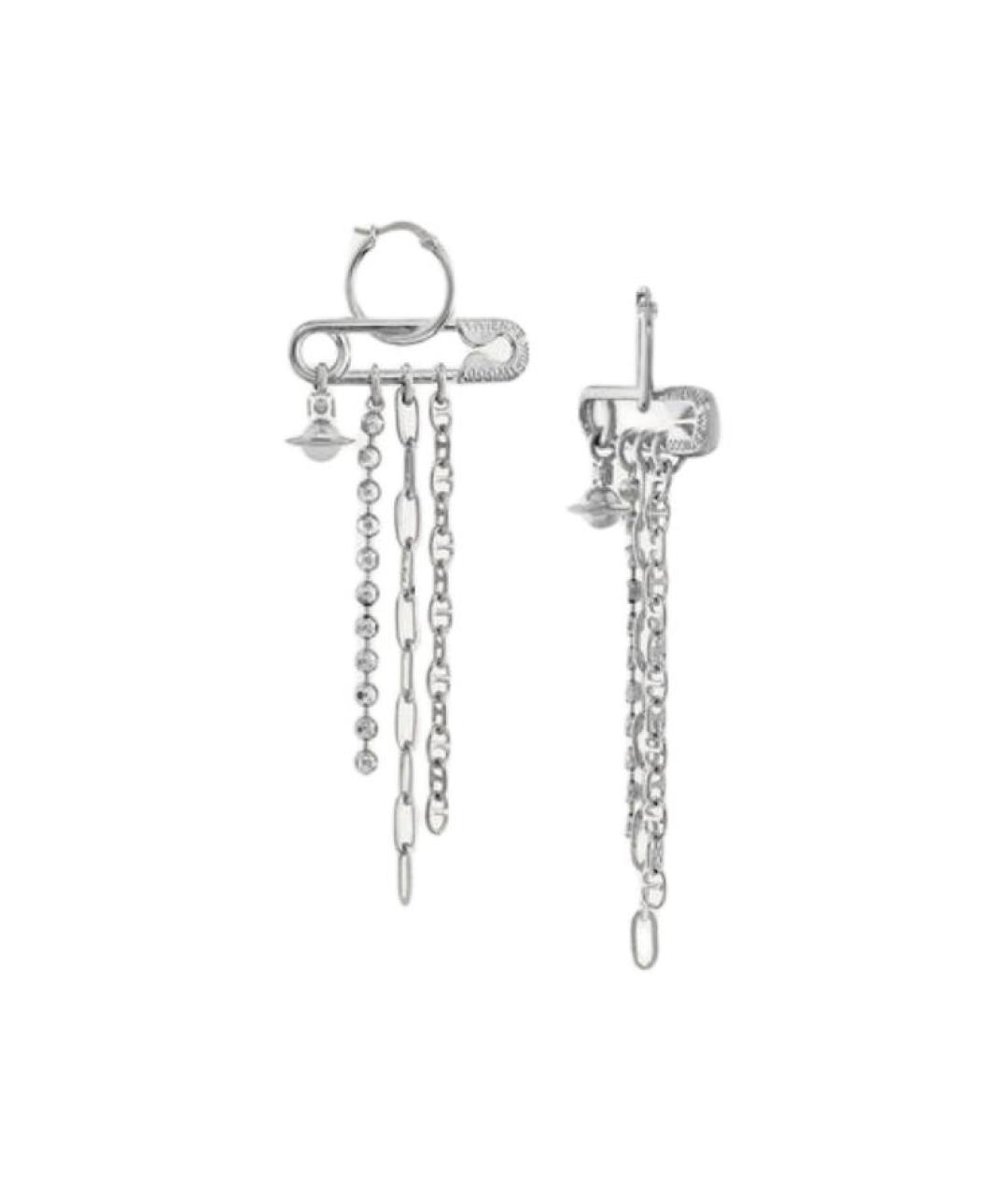 VIVIENNE WESTWOOD Серебряные латунные серьги, фото 1