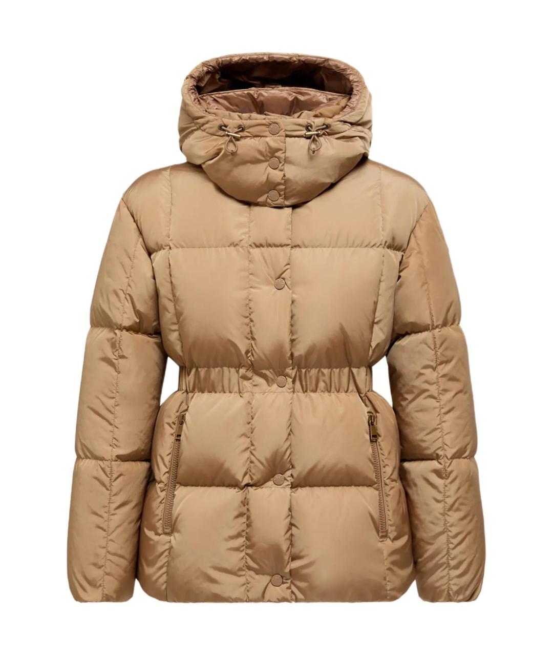 MONCLER Бежевый пуховик, фото 1