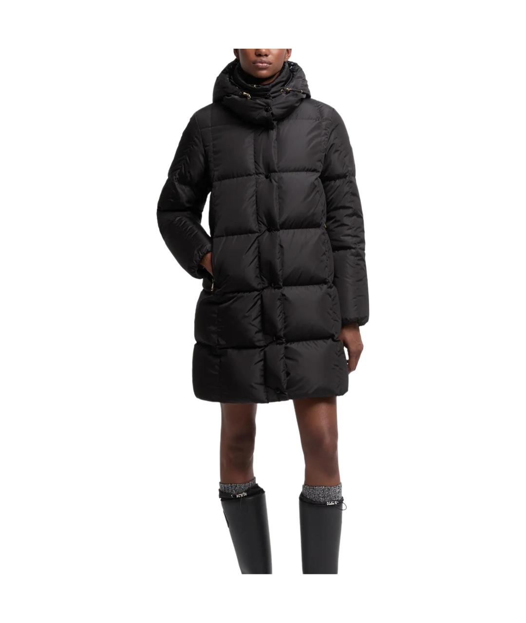 MONCLER Черный пуховик, фото 5