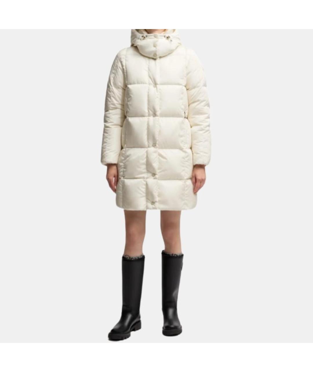 MONCLER Белый пуховик, фото 2