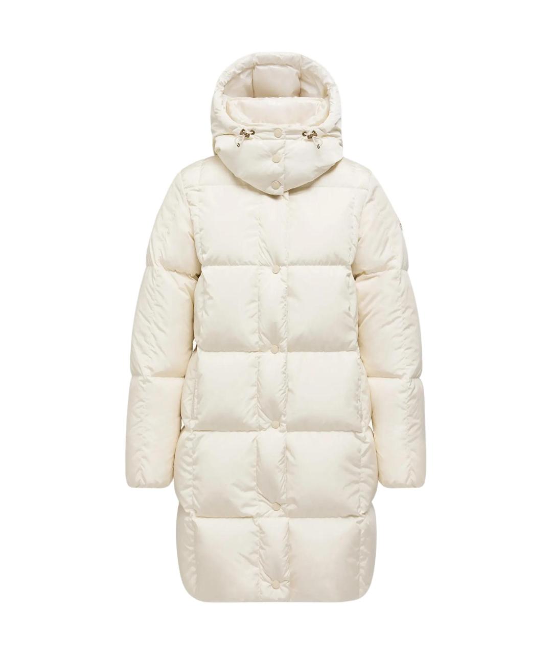 MONCLER Белый пуховик, фото 1