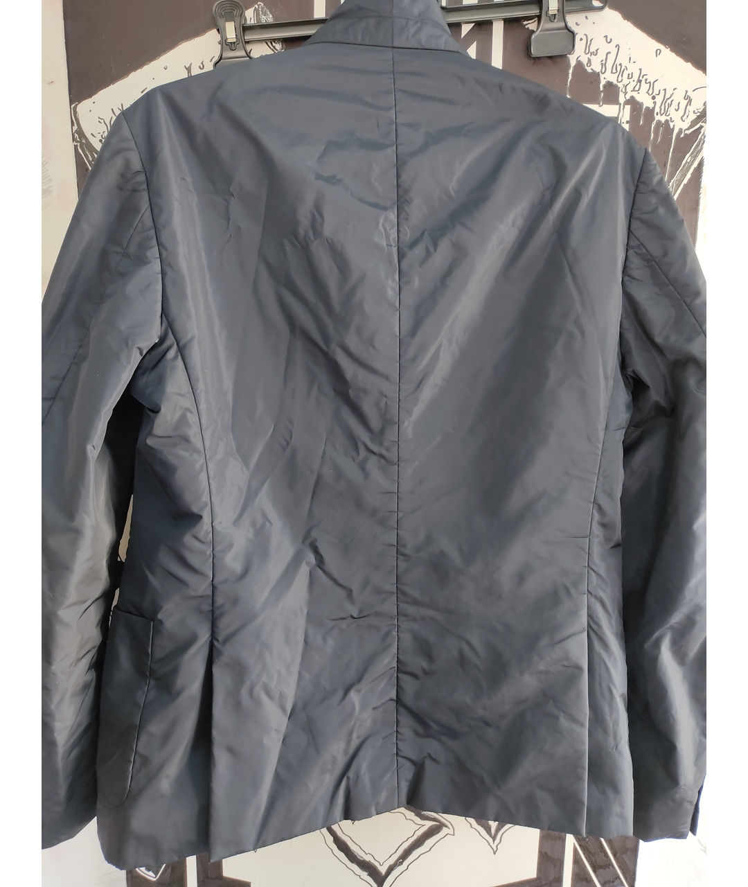 PRADA Темно-синий полиамидовый пиджак, фото 2
