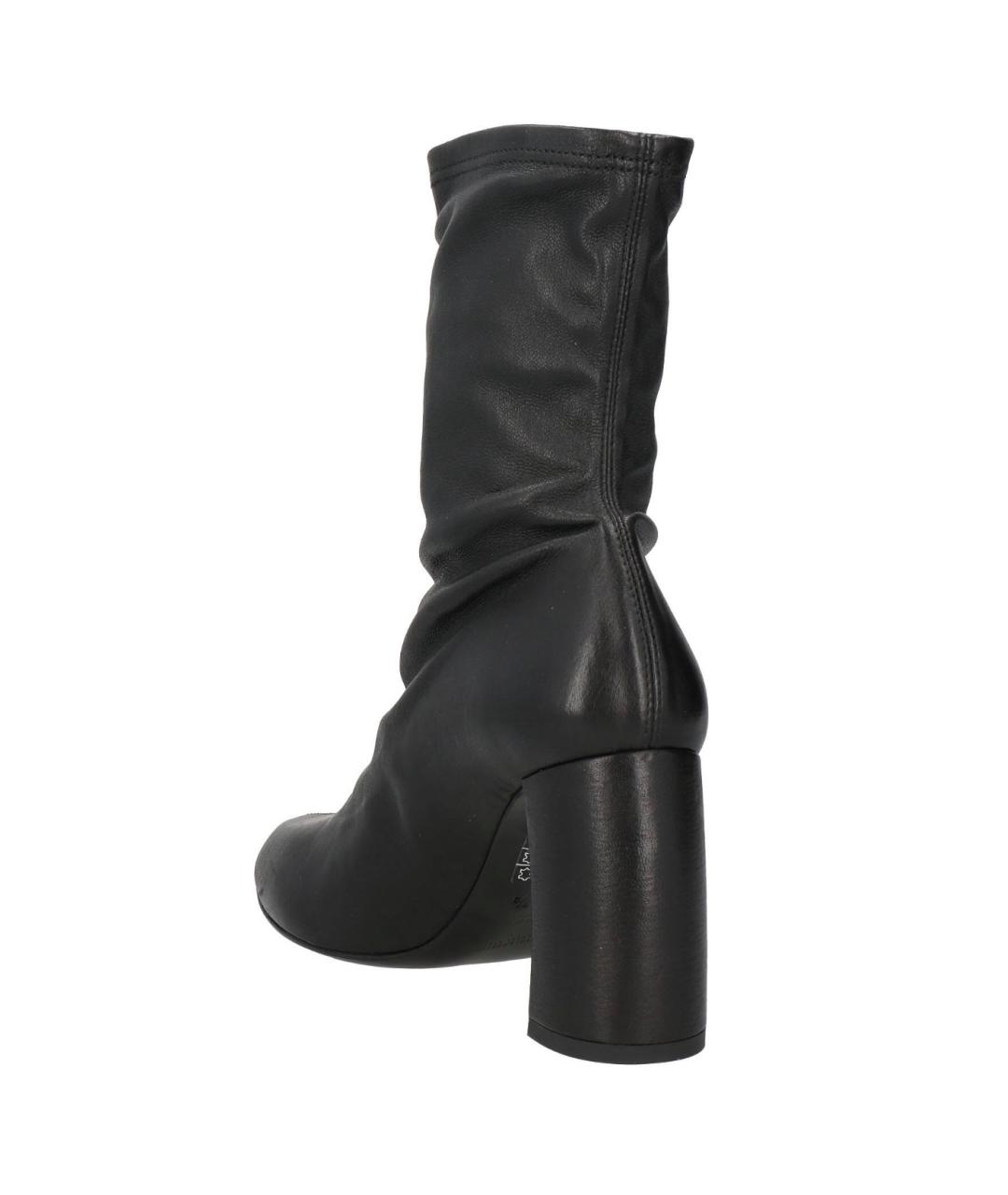 ANN DEMEULEMEESTER Черные кожаные ботильоны, фото 4