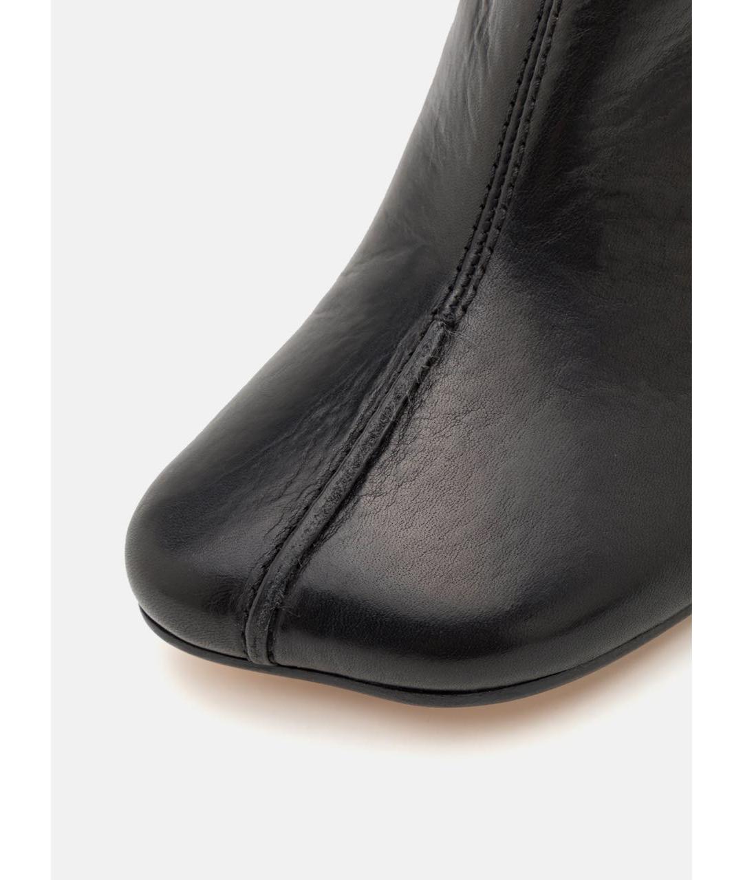 MM6 MAISON MARGIELA Черные кожаные мюли, фото 2