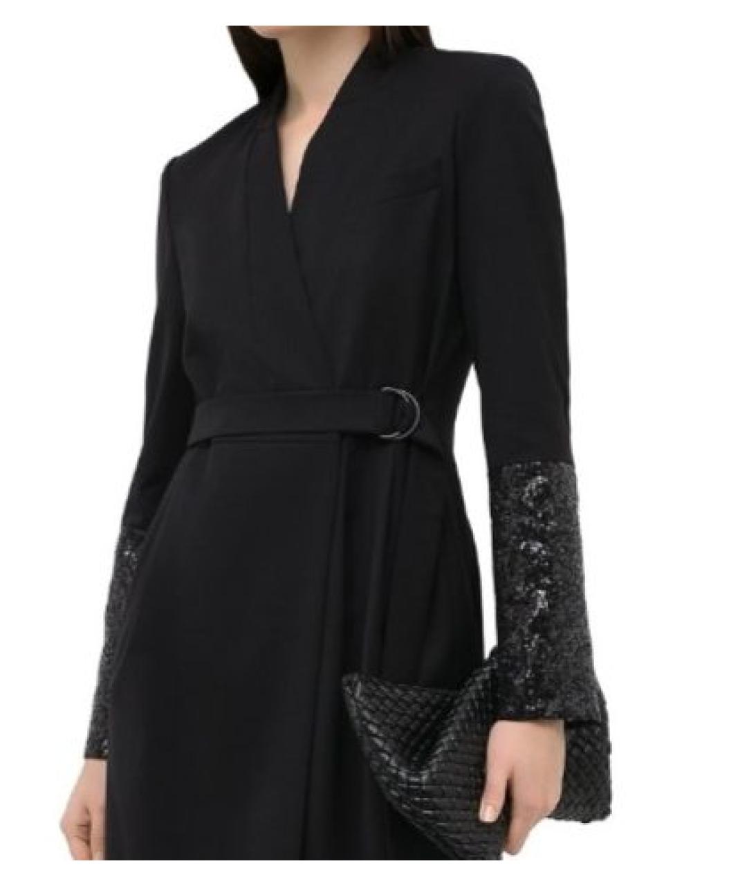 BRUNELLO CUCINELLI Черное шерстяное повседневное платье, фото 3