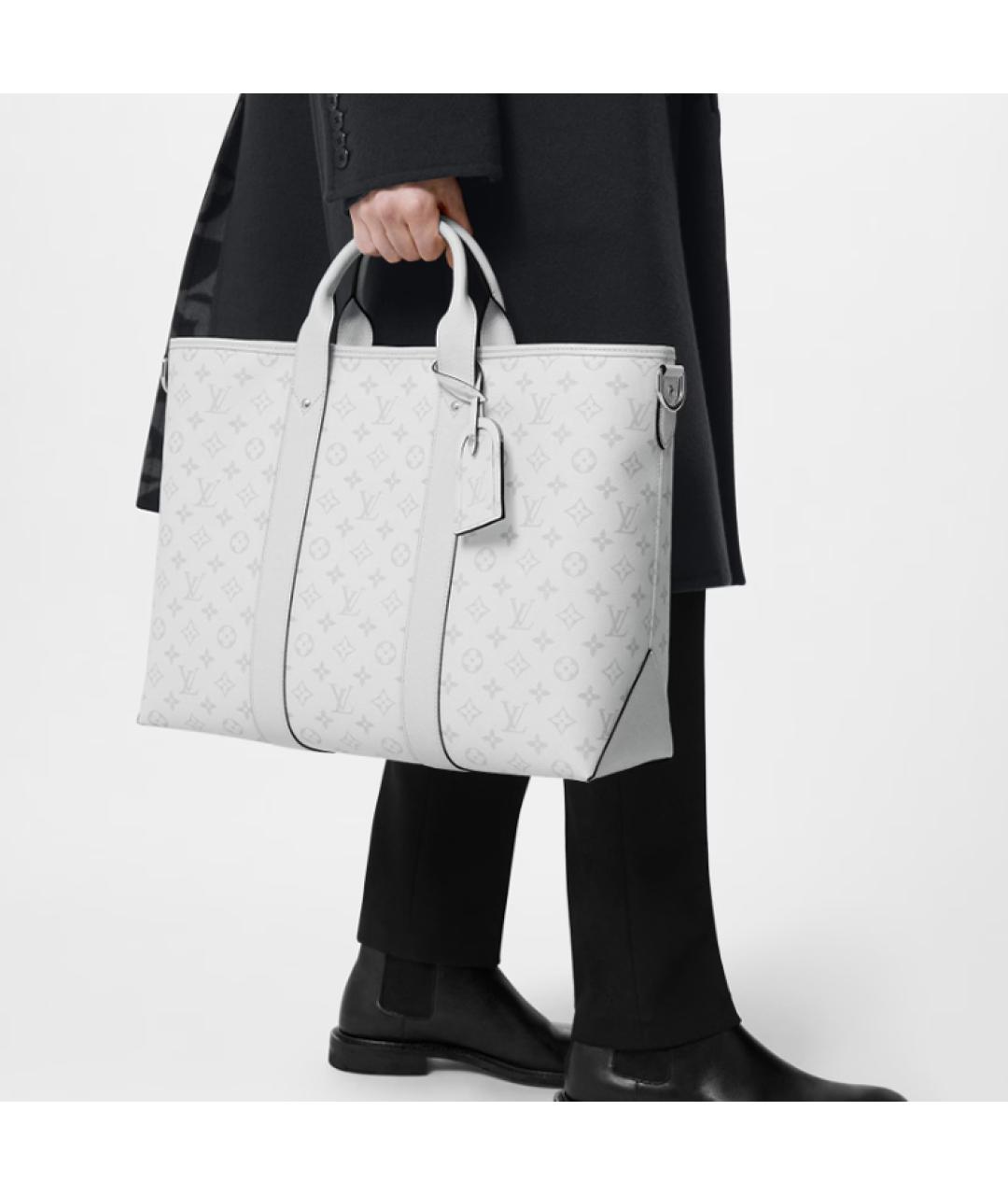 LOUIS VUITTON Белая кожаная сумка на плечо, фото 7