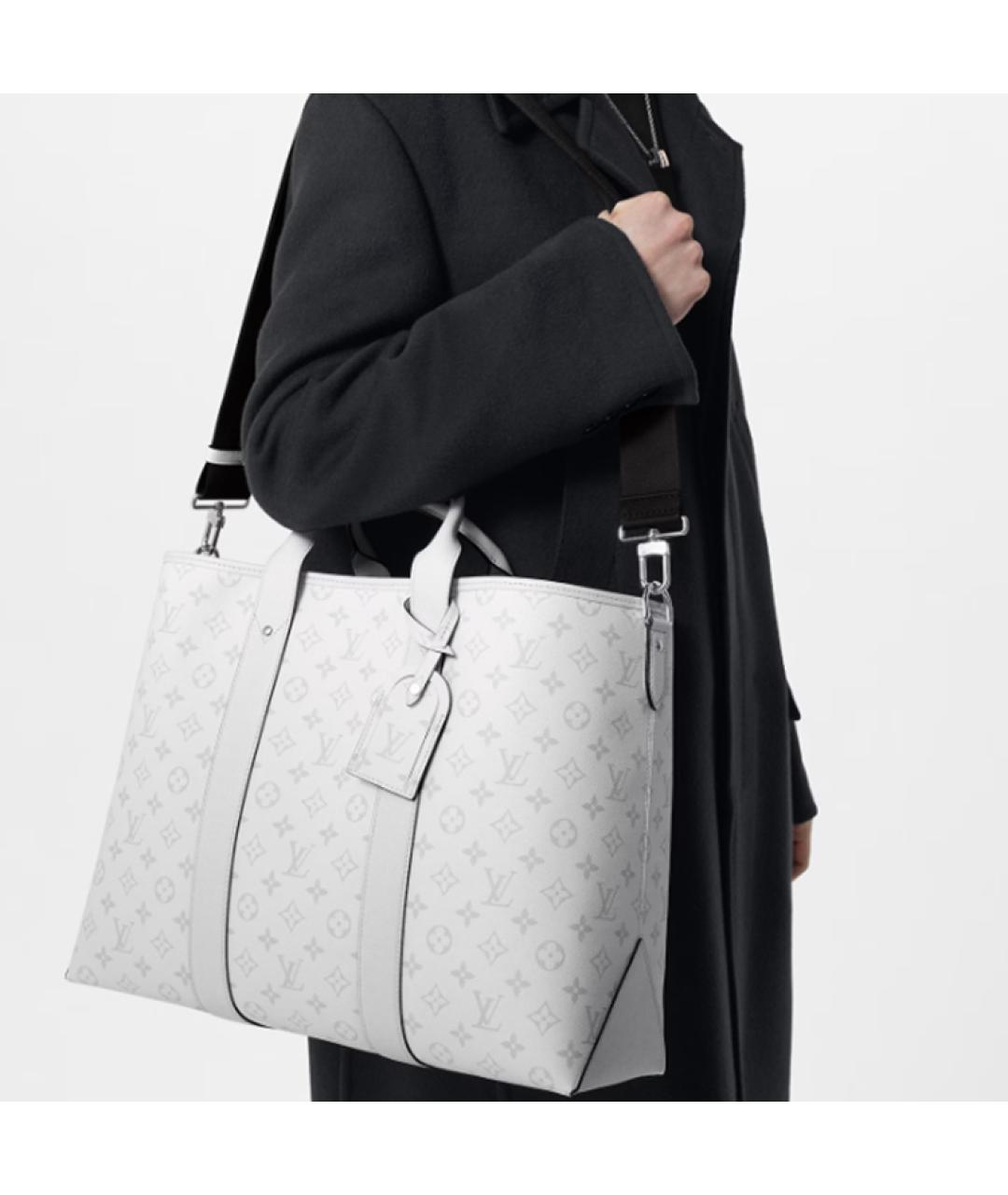 LOUIS VUITTON Белая кожаная сумка на плечо, фото 6