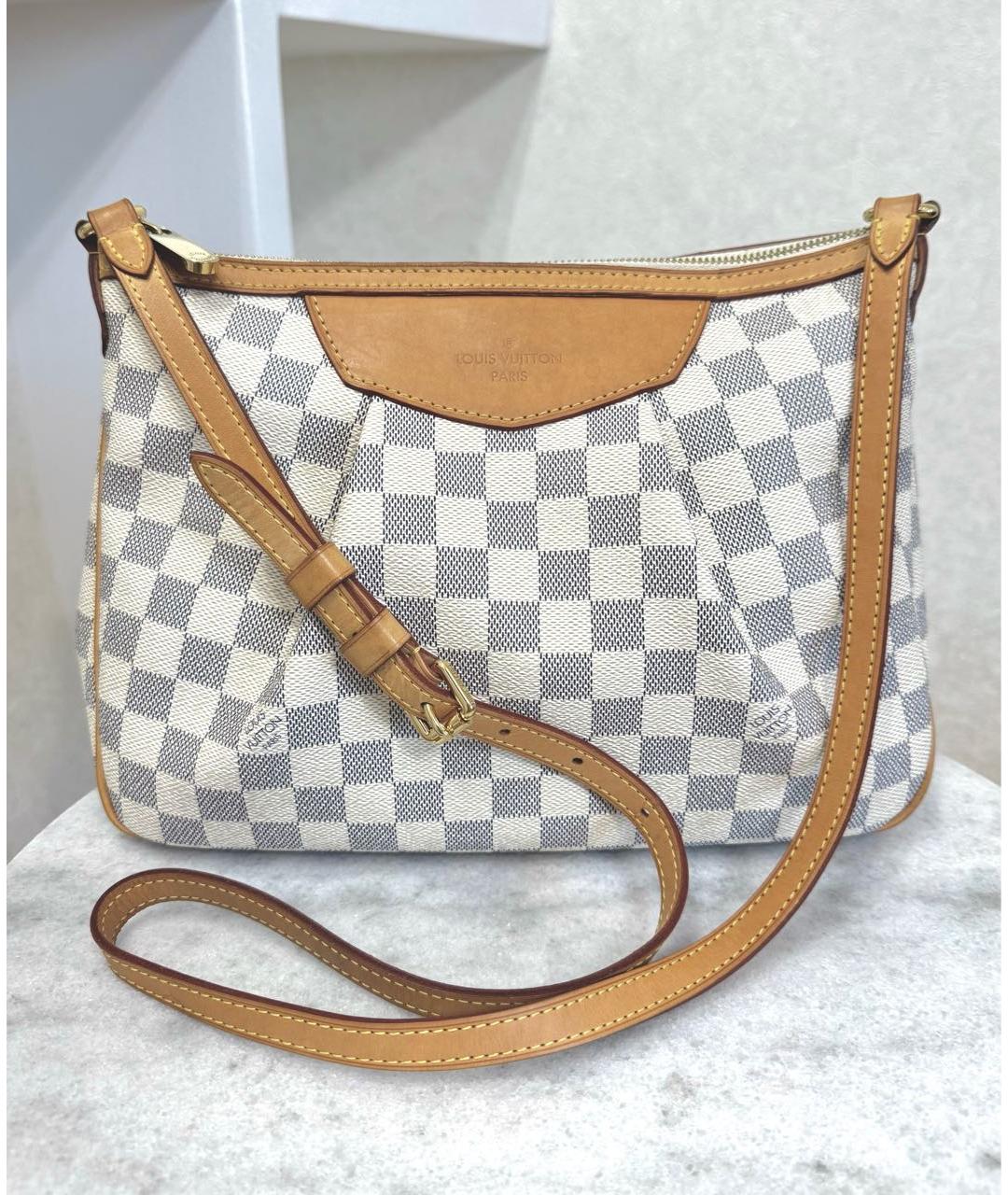 LOUIS VUITTON Белая кожаная сумка через плечо, фото 2