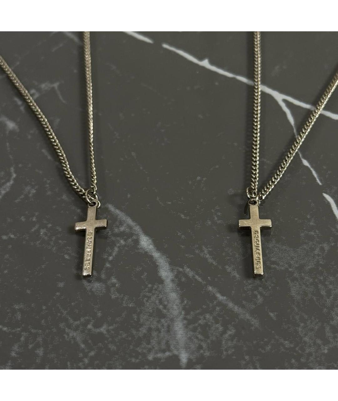 DSQUARED2 Серебряная металлическая цепочка/подвеска, фото 3