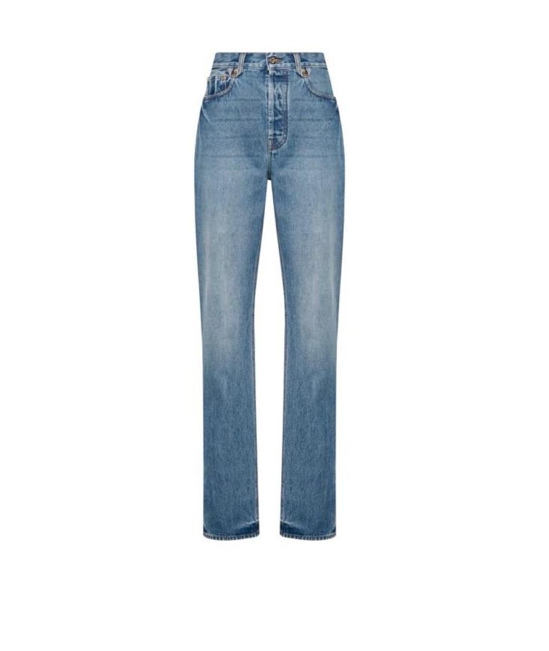 JACQUEMUS Синие хлопковые прямые джинсы, фото 6