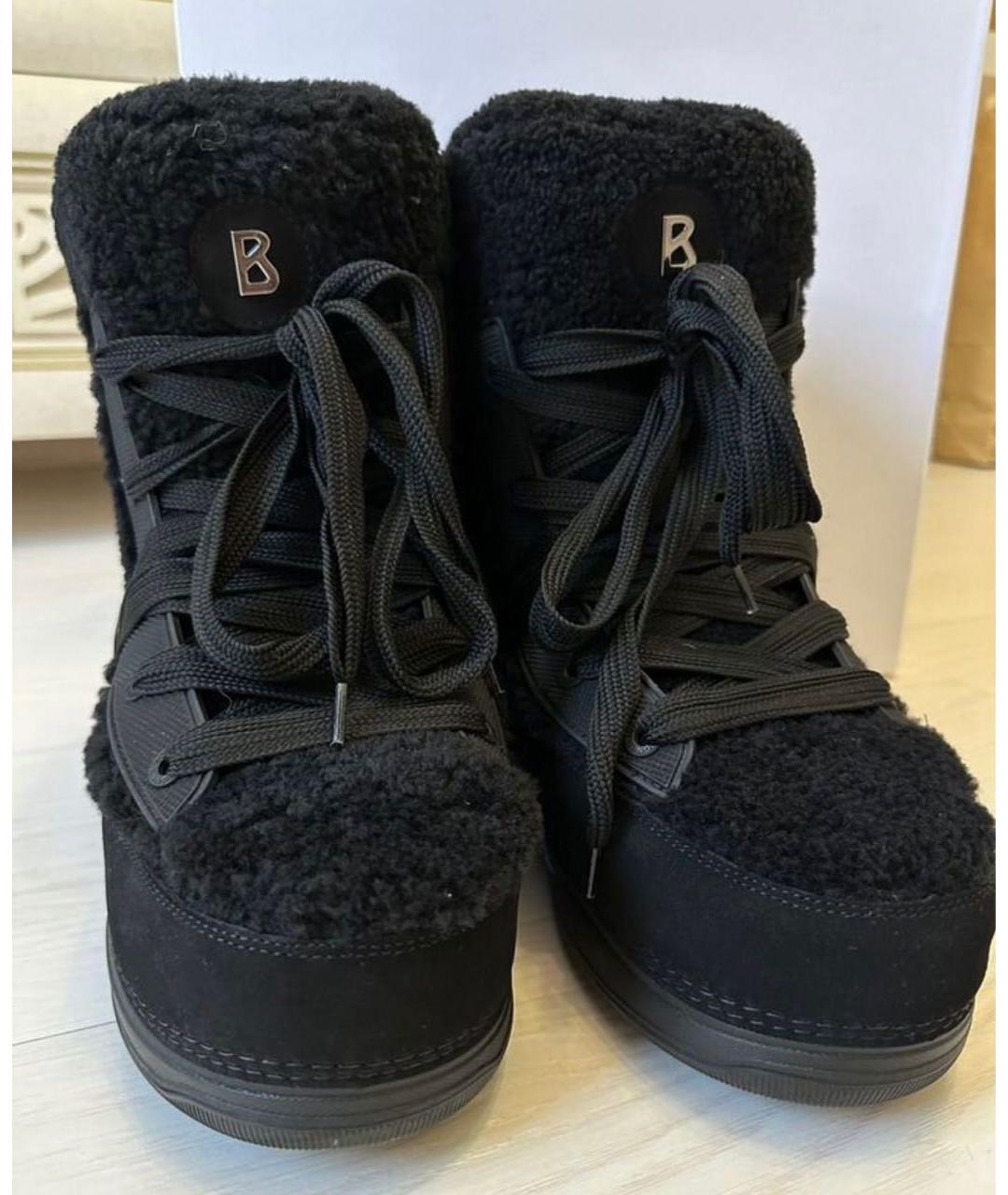 BOGNER Черные текстильные ботинки, фото 6