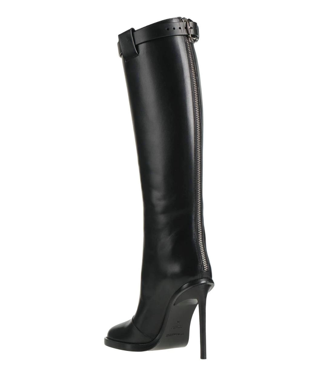 ANN DEMEULEMEESTER Черные кожаные сапоги, фото 9