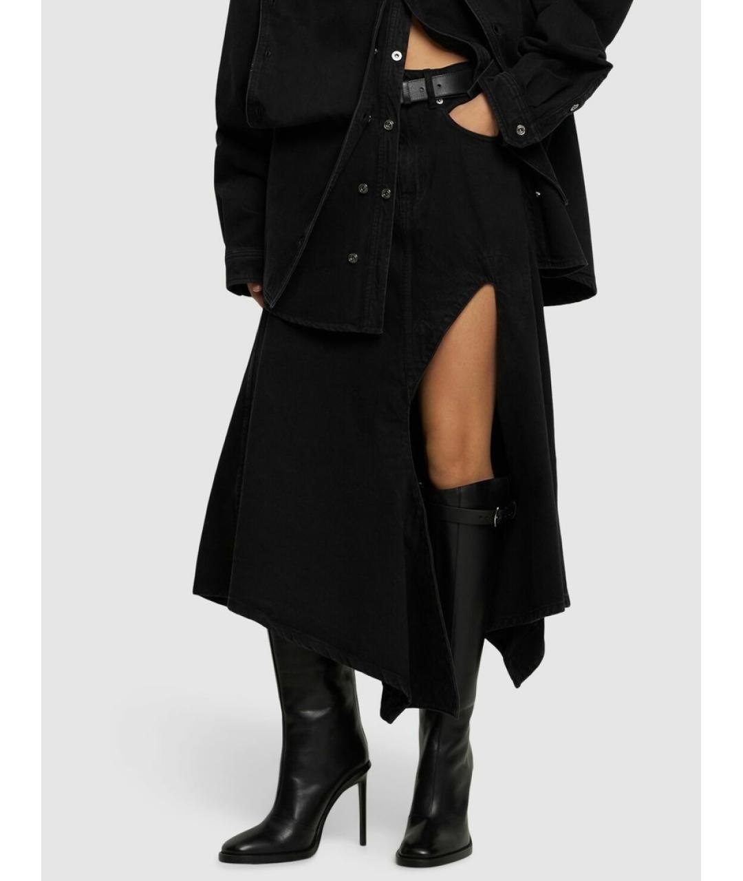 ANN DEMEULEMEESTER Черные кожаные сапоги, фото 7