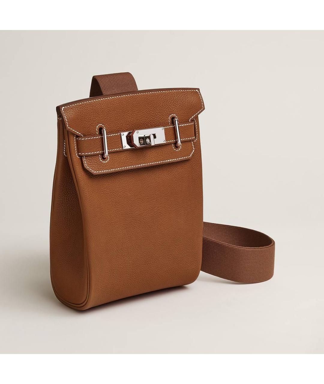 HERMES Коричневая сумка на плечо, фото 2