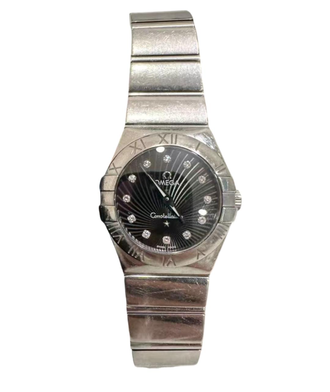 OMEGA Серебряные металлические часы, фото 1