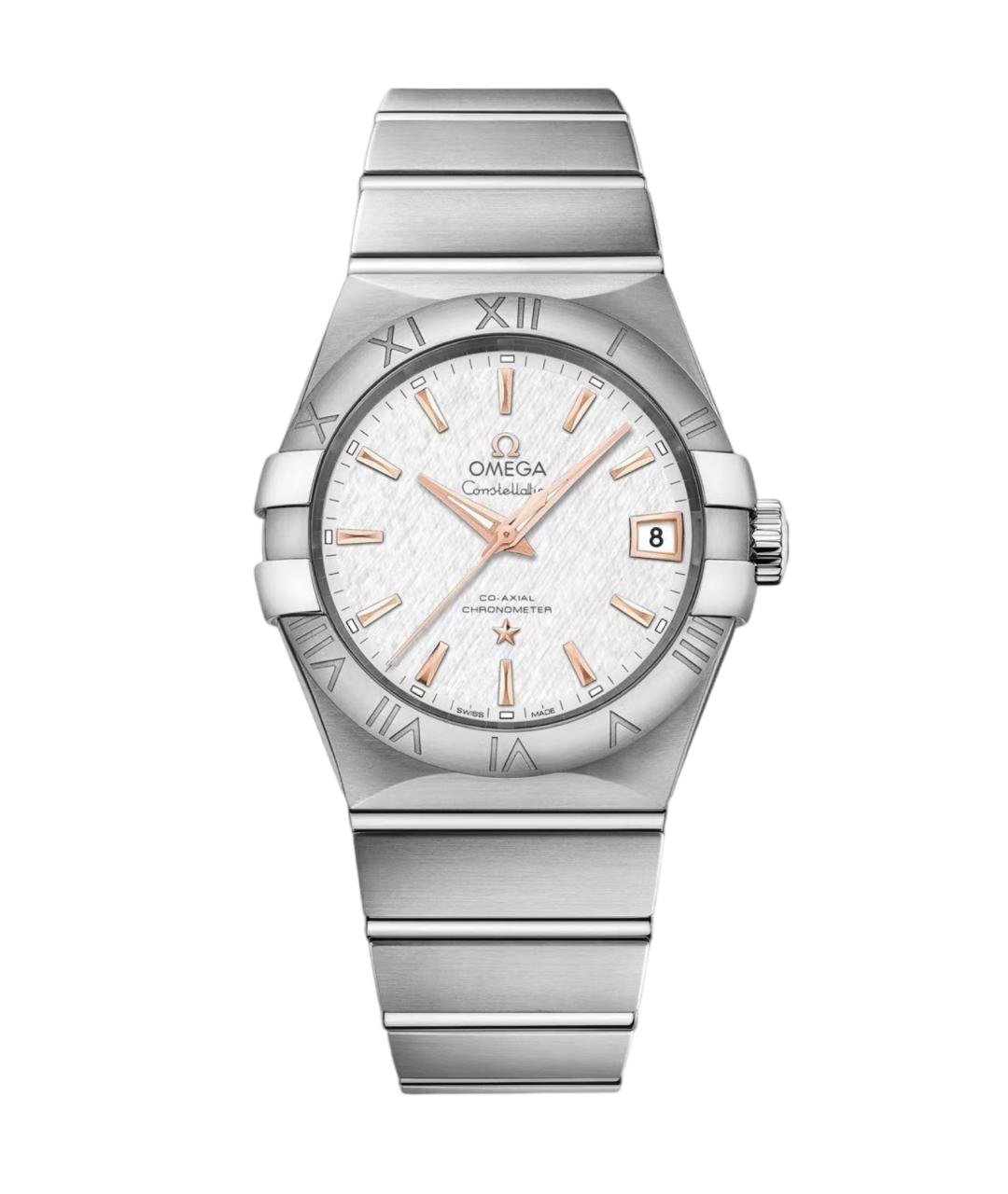 OMEGA Серебряные металлические часы, фото 1
