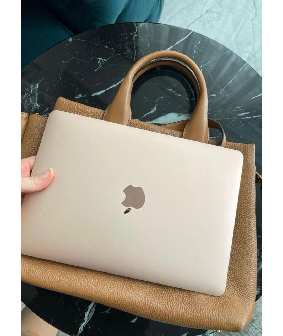 MICHAEL KORS Коричневая кожаная сумка с короткими ручками, фото 5
