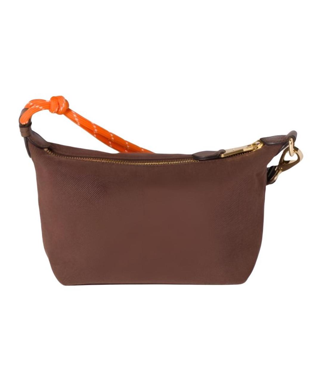 MIU MIU Коричневая тканевая сумка через плечо, фото 3