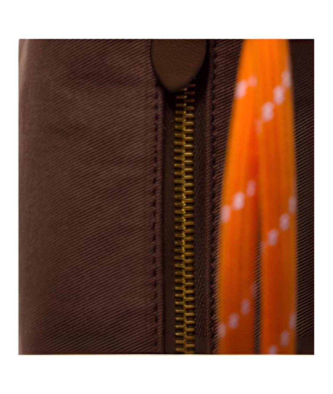 MIU MIU Коричневая тканевая сумка через плечо, фото 5