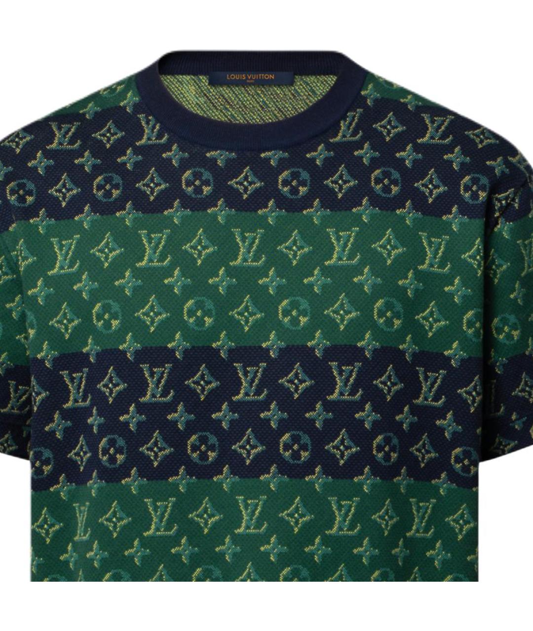 LOUIS VUITTON Зеленая футболка, фото 5