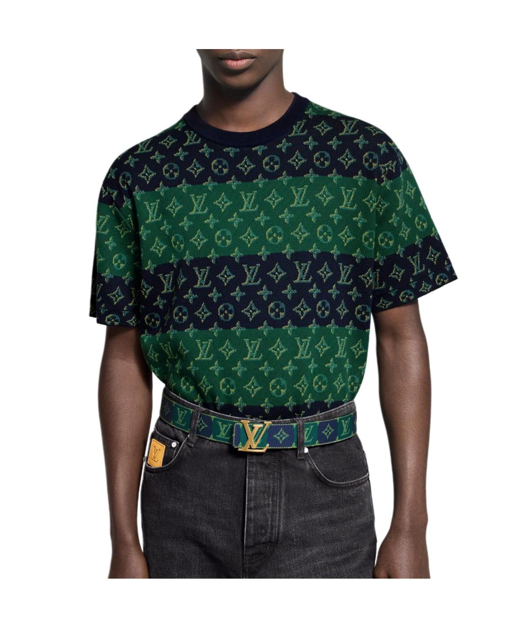 LOUIS VUITTON Зеленая футболка, фото 3