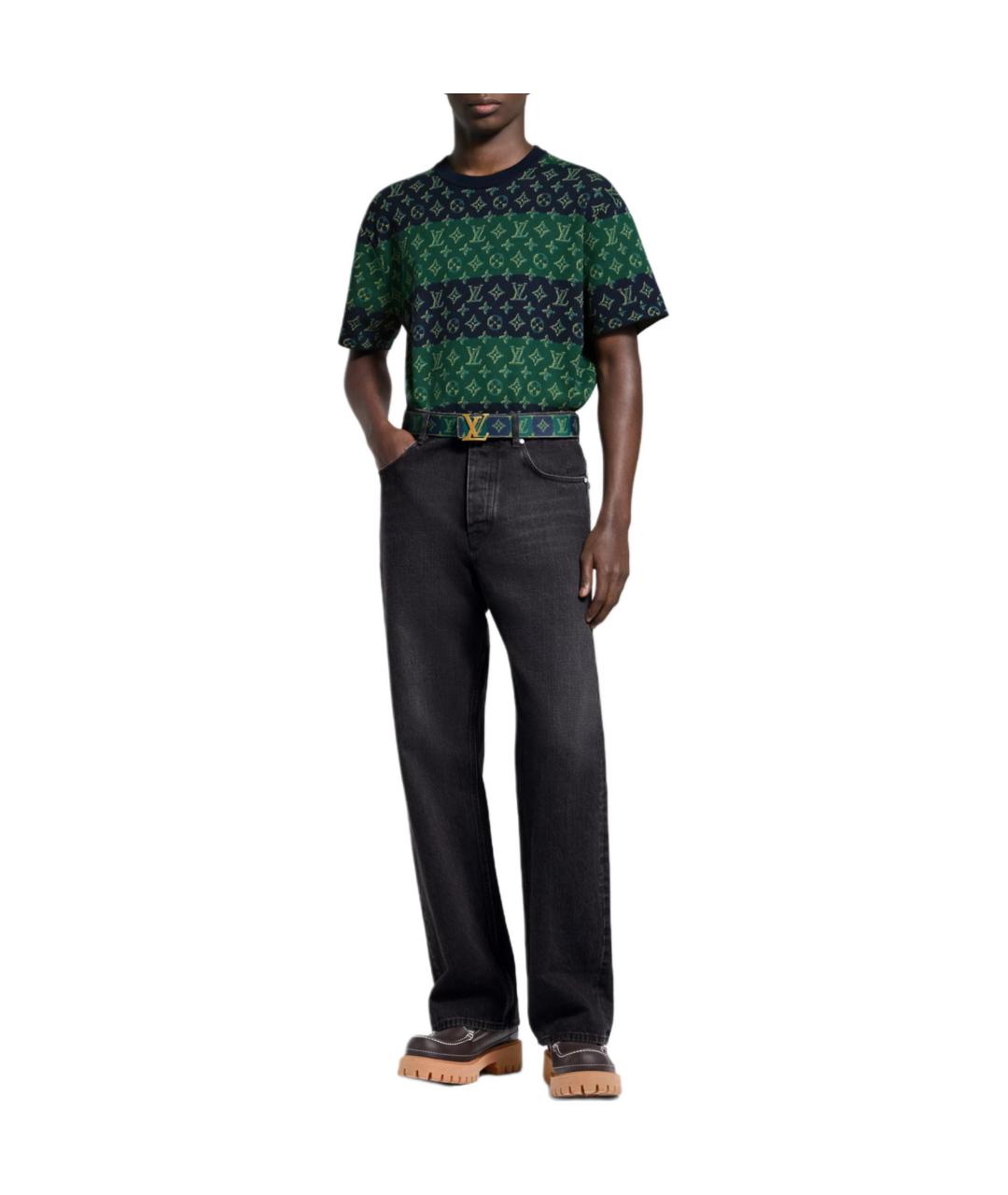 LOUIS VUITTON Зеленая футболка, фото 2