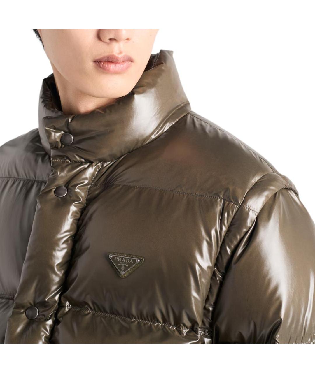 PRADA Коричневый пуховик, фото 5