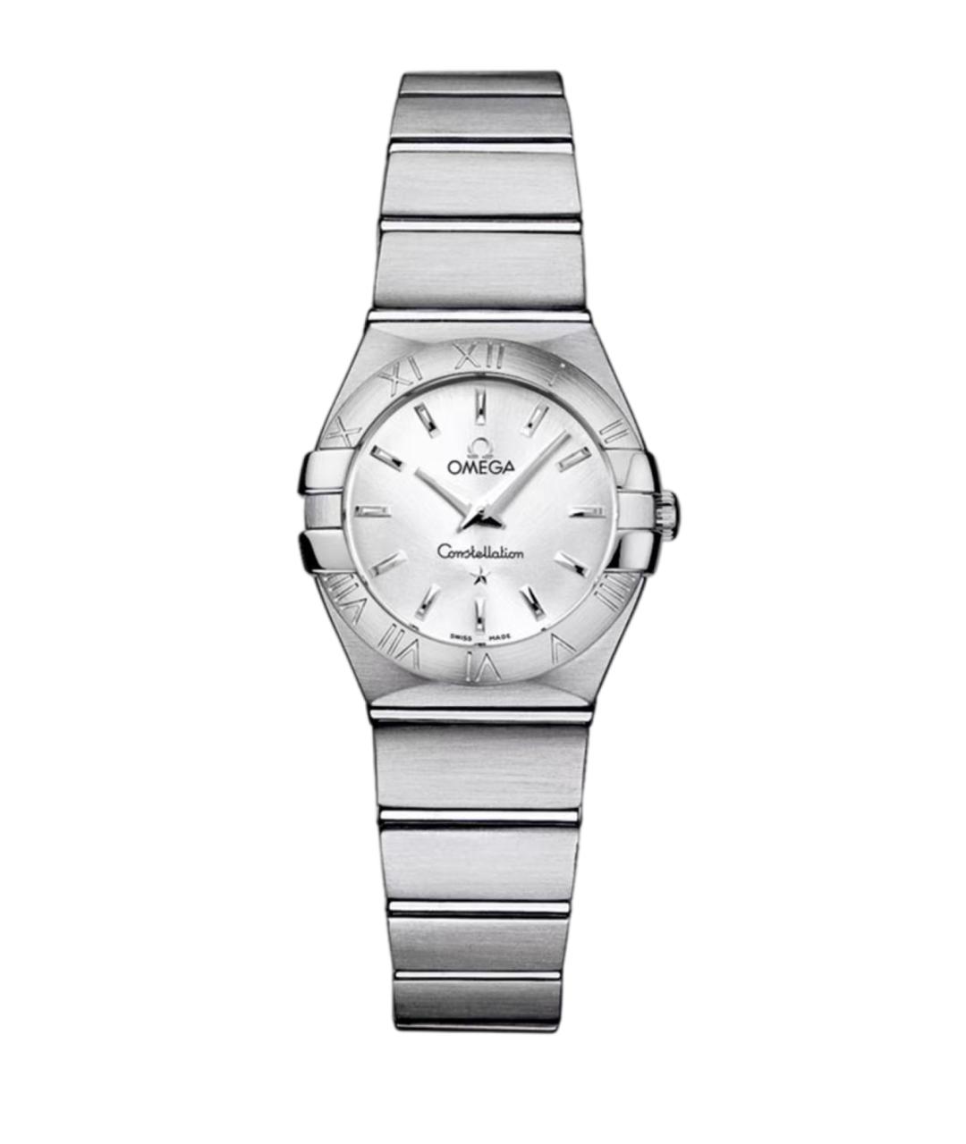 OMEGA Серебряные металлические часы, фото 1