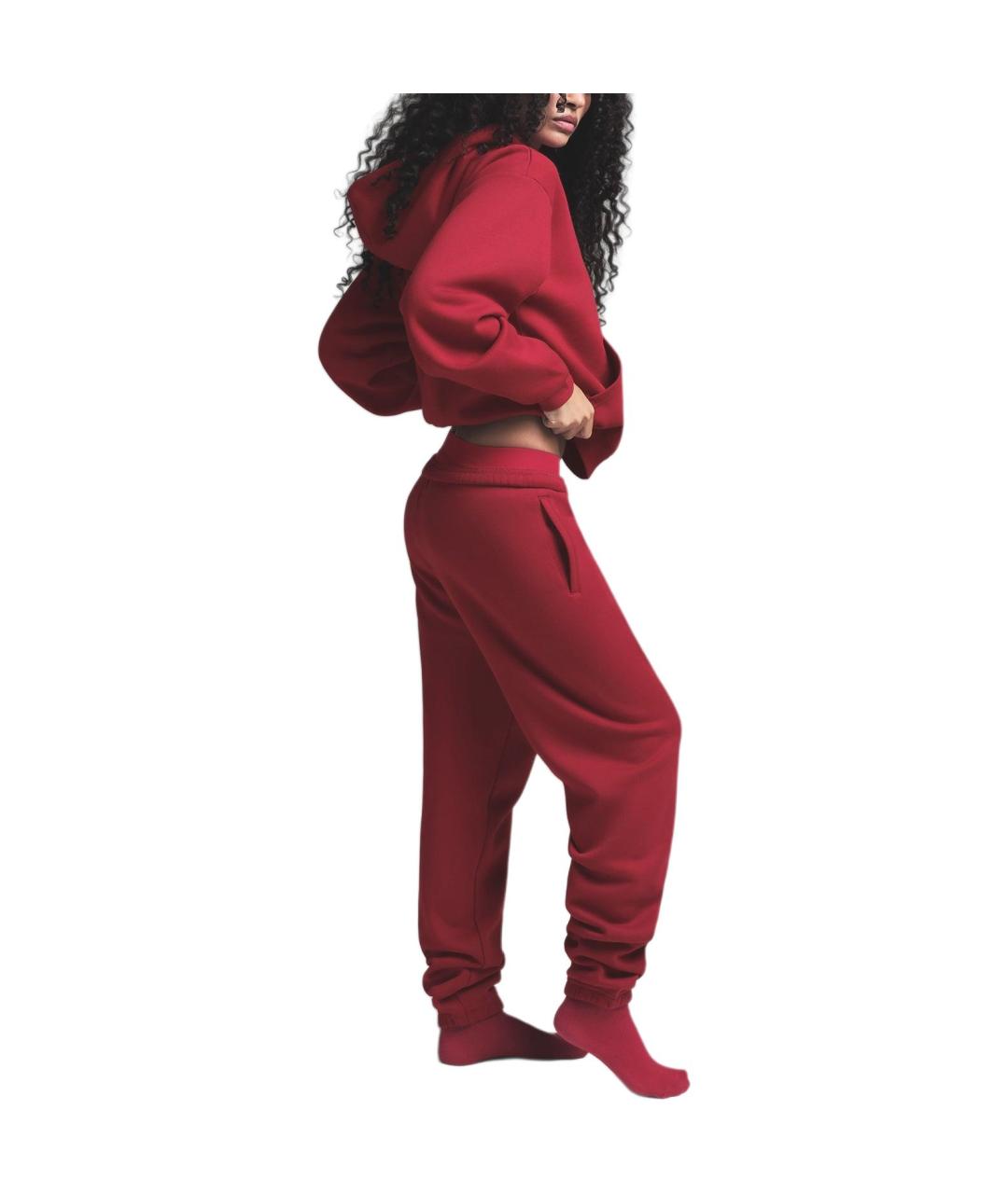 SKIMS Красные хлопковые спортивные брюки и шорты, фото 3