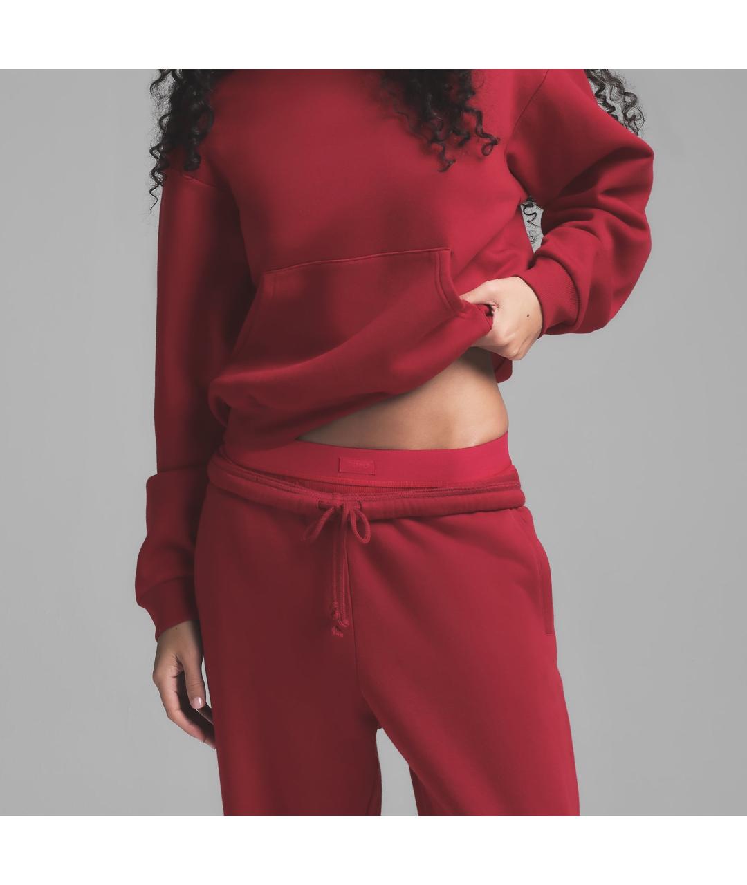 SKIMS Красные хлопковые спортивные брюки и шорты, фото 4